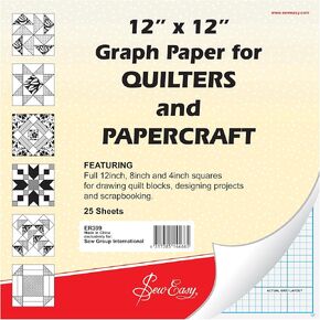 Sew Easy 8x4 graph paper, 12-x-12-Inch