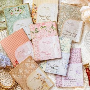 30 Pcs Vintage Floral Scrapbook Paper, Junk Jounral Supplies for Planner Card Making Collage Emblishment Diy Photo Album Craft Decoration, 10 Patterns, 3.9 × 5.5 inch (WRDF08) in Kuwait