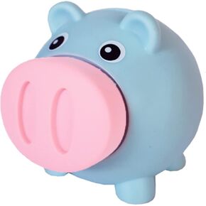 Piggy Bank, Plastic Shatterproof Money Bank, Coin Bank for Girls and Boys, Gifts for Birthday, Easter, Christmas, Baby Shower (Blue)