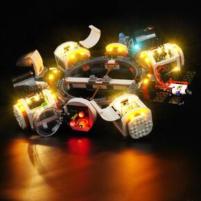 LED Lighting Kit for Lego City Modular Space Station, LED Light Compatible with Lego 60433 Building Block Models (Not Include Lego Set)
