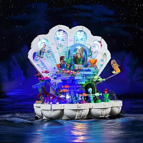 LED Lighting Compatible with Lego The Little Mermaid Royal Clamshell 43225, Light Kit Compatible with Lego 43225, Giving Light to Model, NOT Included The Model Set（Standard Version）