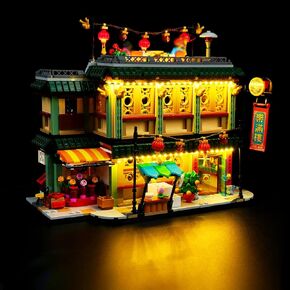 LED Lighting Kit for Lego Family Reunion Celebration, LED Light Compatible with Lego 80113 Building Block Models (Remote Control Version)
