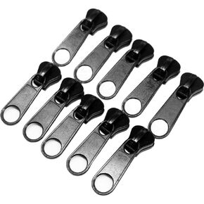 YaHoGa 10 Pieces #10 Large Zipper Pulls Long Sliders Bulk (Only for #10 Plastic Zippers, Very Large)