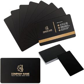 AENBUSLM Laser Engraving Blanks, 200pcs Black Aluminum Alloy Sheets for CNC Engraving, Laser Crafting, Multipurpose Metal Business Cards. DIY Gift Cards, 85 x 55x 0.2mm Thickness (Colorful-200pcs)
