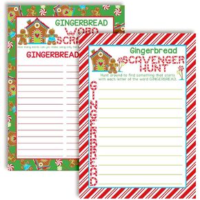 Get To Know Your Secret Santa Christmas Holiday Gift Idea Fill In Cards, Ten 5" x 7" Fill In The Blank Cards by AmandaCreation