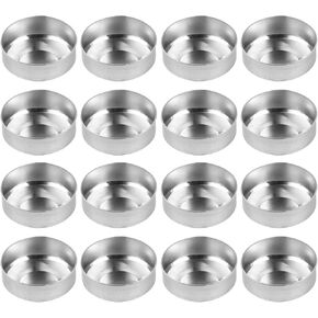 100pcs aluminum candle box Candle Mold tin cup tea lights Aluminum Tealight tins empty tealight tins circle stencil Empty tealight Case Tea Light Tins travel mini empty box