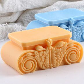 Roman Column Candle Mold Roman Column Base Silicone Candle Molds for Candle Home Decorate Mold Candle Making Aromatherapy Gypsum Candles Resin Clay Craft