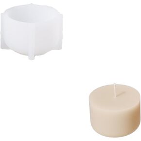 BOOWAN NICOLE Rose Candle Vessels with Lid Silicone Molds & Candle Refill Silicone Molds, Candle Jar Silicone Mould for Jesmonite Concrete Cement Mother’ Day Gifts (SH1068)