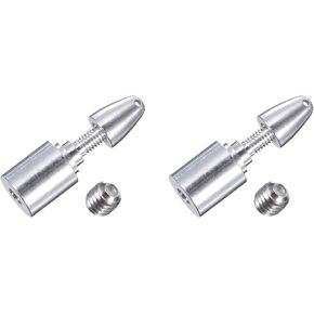 MECCANIXITY RC Plane Airplane Spinners Propeller Adapter, 2mm Fastening Propeller Adapter Saver with 2 Machine Screws for Shaft Brushless Motor Speed Controllers, Pack of 2