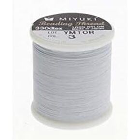 Miyuki Beading Nylon Thread 330 DTEX 50 meters (54.6 yards) SILVER