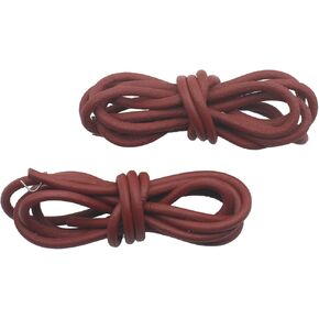 FDXGYH 2 Pcs Treadle Sewing Machine Belt Brown Leather Sewing Machine Belt Cow Leather Belt Antique Treadle Parts with Hook for Universal Pedal Sewing Machines