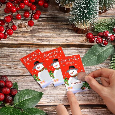 60 قطعة من بطاقات الخدش لعيد الميلاد، ألعاب الخدش لحفلات عيد الميلاد، شجرة عيد الميلاد، سانتا ثلج، تذاكر السحب، جوائز الرسم، ألعاب الحفلات الاحتفالية للأطفال والكبار، لوازم حفلات العطلات العائلية in Kuwait