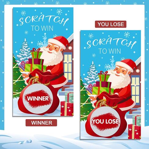 60 قطعة من بطاقات الخدش لعيد الميلاد، ألعاب الخدش لحفلات عيد الميلاد، شجرة عيد الميلاد، سانتا ثلج، تذاكر السحب، جوائز الرسم، ألعاب الحفلات الاحتفالية للأطفال والكبار، لوازم حفلات العطلات العائلية in Kuwait