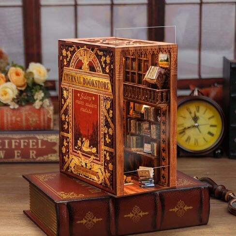 Hands Craft -DIY Miniature Kit Book Nook |Eternal Bookstore in Saudi Arabia