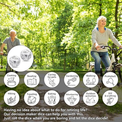 Retirement Gifts for Women Retired Gifts for Men Decision Maker Dice Retirement Gifts for Teacher Valentines Day Gift Funny Gifts for Men Boss Lady Gifts for Women Going Away Gift for Coworker in Saudi Arabia
