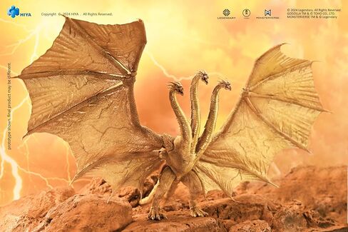 Hiya Toys Godzilla: King of Monsters - King Ghidorah مع سلسلة Gravity Beam الأساسية تعرض شخصية الحركة الحصرية in Kuwait