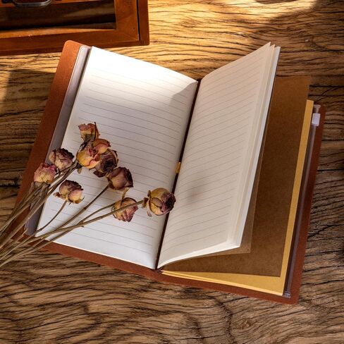 MINICAGIE Sister Birthday Gifts, Sister Leather Journal to My Sister Book Refillable Diary Vintage Notebook Travel Journals for Writing, Christmas Birthday Thanksgiving Wedding Gifts for Sisters in Saudi Arabia