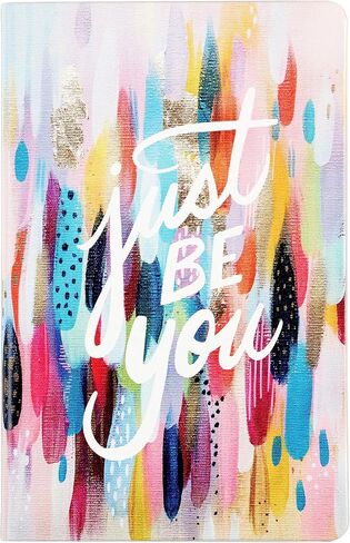 دفتر ملاحظات مبطن ناعم من Erin Condren - موضوع Just Be You - 124 صفحة بوزن 80 رطلًا. ورق سميك، 5 بوصة × 8.25 بوصة، علامة صفحة الشريط، وتجليد Layflat in Kuwait