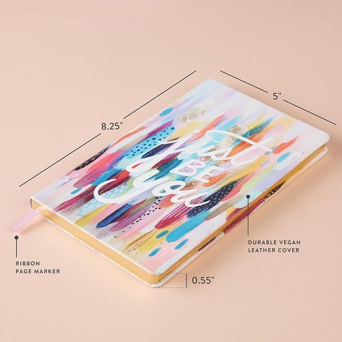 دفتر ملاحظات مبطن ناعم من Erin Condren - موضوع Just Be You - 124 صفحة بوزن 80 رطلًا. ورق سميك، 5 بوصة × 8.25 بوصة، علامة صفحة الشريط، وتجليد Layflat in Kuwait