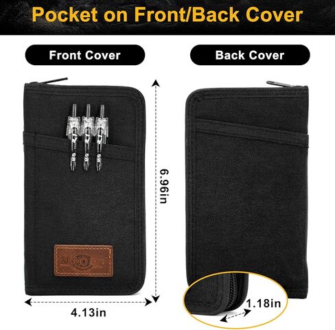 Notebook Wallet for Field Notes Notebooks - For 3.5 x 5.5 Notebook Cover Field Notes Wallet for Field Notes Cover Moleskine Cahier Journal Cover Lochby Pocket Journal Cover for Field Notebook Cover in Saudi Arabia