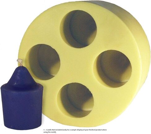 قالب شموع نذرية مدببة من مان ليك، قالب مطاطي مرن قابل لإعادة الاستخدام بأربعة تجاويف لشموع البارافين وشمع العسل وشمع الصويا المصنوعة يدويًا، سهلة الفك، مقاومة للحرارة، قالب متين للحرف اليدوية والهدايا in Kuwait