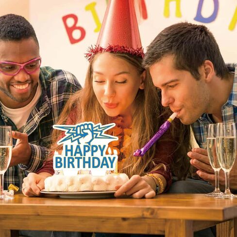32Pcs For Los Angeles Team Rugby Theme Birthday Party Decorations,With 5 * 3ft Birthday Backdrop Decorations,13 Cupcake Toppers,18 Balloons,for Kids Birthday Party Supplies in Saudi Arabia