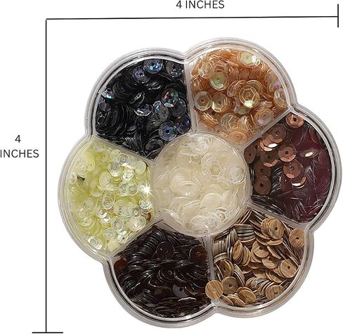 Buttons Galore and More Bulk Sequins Seven Unique Neutral Colors for Crafts in Saudi Arabia