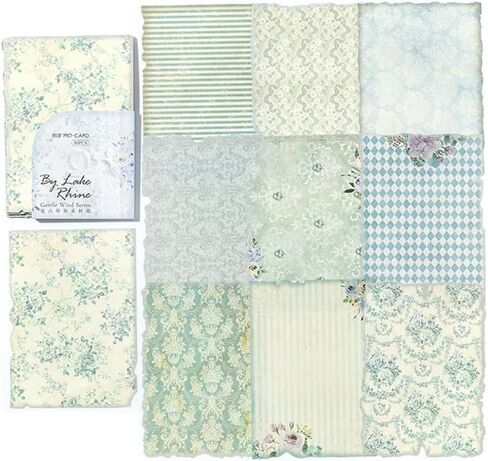 30 Pcs Vintage Floral Scrapbook Paper, Junk Jounral Supplies for Planner Card Making Collage Emblishment Diy Photo Album Craft Decoration, 10 Patterns, 3.9 × 5.5 inch (WRDF08) in Saudi Arabia
