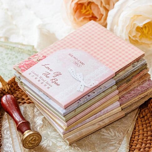 30 Pcs Vintage Floral Scrapbook Paper, Junk Jounral Supplies for Planner Card Making Collage Emblishment Diy Photo Album Craft Decoration, 10 Patterns, 3.9 × 5.5 inch (WRDF08) in Saudi Arabia