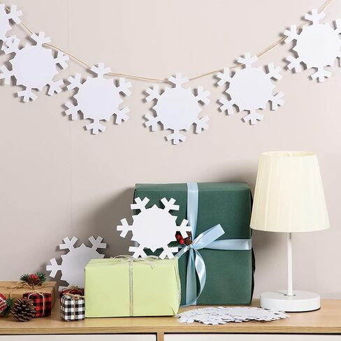 144 Pieces Snowflakes Cutouts Paper, Christmas Snowflakes Shapes Paper Winter Snowflake Decoration Snowflake Bulletin Board Cutouts Snowflake Classroom Decor for DIY Craft Holiday Xmas Party Supplies in Saudi Arabia