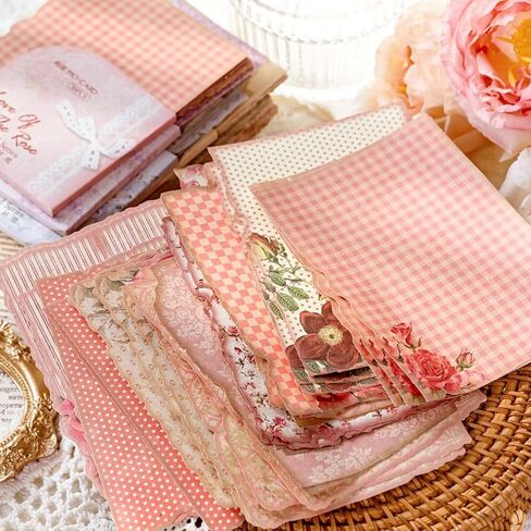 30 Pcs Vintage Floral Scrapbook Paper, Junk Jounral Supplies for Planner Card Making Collage Emblishment Diy Photo Album Craft Decoration, 10 Patterns, 3.9 × 5.5 inch (WRDF08) in Kuwait