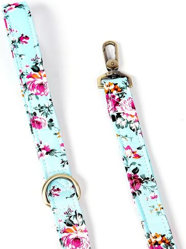 Organic Cotton Dog Leash for Small,Medium and Large Breed,Brass Hardware Pet Leash for Walking,Running and Training 6FT in Kuwait