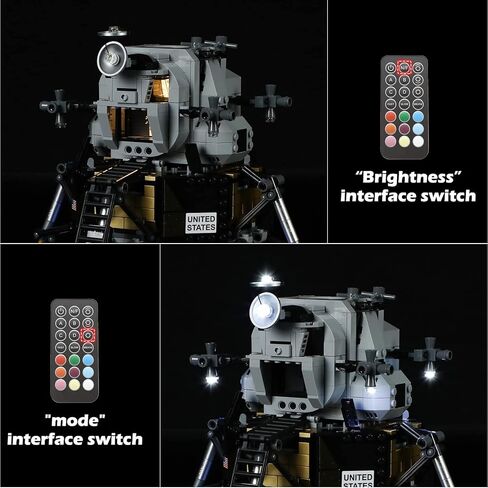 Blocks Light Kit for Creator Expert NASA Apollo 11 Lunar Lander - Compatible with Lego 10266 Building Model (Model Set Not Included) in Kuwait