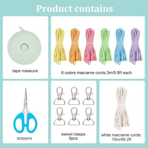 INFUNLY 3Set Macrame Christmas Tree Ornaments Kit Christmas Angel Ornament Decorations DIY Macrame Angel Kit for Beginner Macrame Hanging Charms with Instruction Video for Christmas Home Decor in Saudi Arabia