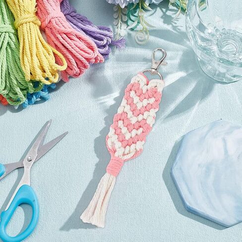INFUNLY 3Set Macrame Christmas Tree Ornaments Kit Christmas Angel Ornament Decorations DIY Macrame Angel Kit for Beginner Macrame Hanging Charms with Instruction Video for Christmas Home Decor in Saudi Arabia