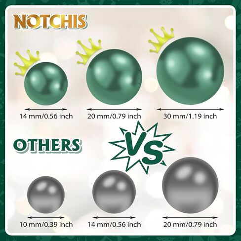 NOTCHIS Christmas Vase Fillers Floating Beads, Highlight Pearls Bead for Christmas Decorations Indoor, Floating Candles Centerpieces (Green and Red) in Saudi Arabia