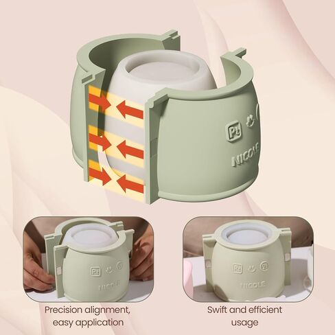 BOOWAN NICOLE Rose Candle Vessels with Lid Silicone Molds & Candle Refill Silicone Molds, Candle Jar Silicone Mould for Jesmonite Concrete Cement Mother’ Day Gifts (SH1068) in Kuwait
