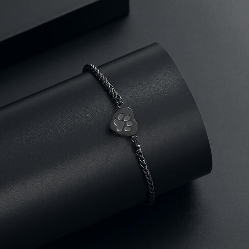 Heart Urn Bracelet for Ashes Pet Paw Cremation Bracelet for Pets Ashes Dog Memorial Bracelet for Ashes Paw Print Cremation Bangle Jewelry Urn Bracelet for Women in Saudi Arabia