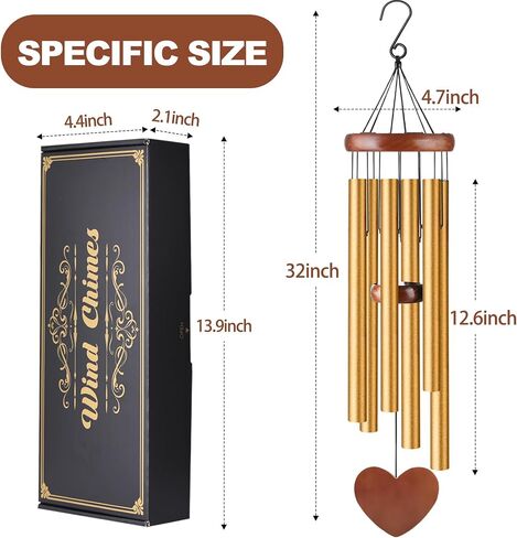 Dog Memorial Wind Chime,Honor and Remember Dog,Loss of Dog/Pet Sympathy Wind Chime,32" Paw Prints Pet Dog Memorial Wind Chime,Dog Memorial/Sympathy/Remembrance Gifts in Saudi Arabia