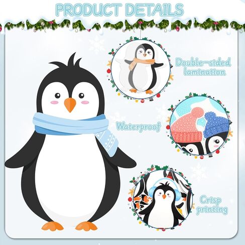 Winter Bulletin Board Decorations Set Winter Bulletin Board Decor Penguins Paper Cutout Blackboard Borders Snowflakes Cutouts Holiday Classroom Decorations for Xmas School Winter Classroom Decor in Saudi Arabia