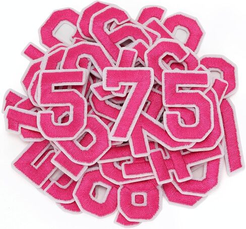 40 Pcs Iron on Numbers Patches, Black Embroidery Number Patches with Ironed Adhesive, 4 Sets Numbers 0-9 Applique for Clothes Backpack Fabric Jeans Hats Jersey Dress Shoes Bags in Saudi Arabia