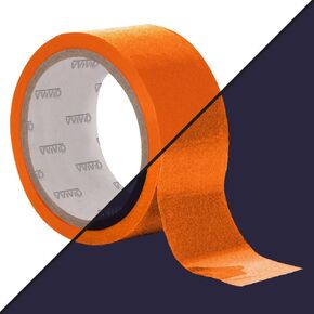 بكرة شريط فينيل لاصق دائم برتقالي عاكس للضوء من VViViViD DECO65 (1 بوصة × 25 قدم)