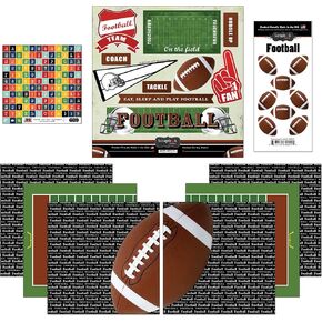 مجموعة القصاصات الورقية والملصقات التي تحمل عنوان كرة القدم الكبيرة، مقاس 12 بوصة × 12 بوصة in Kuwait