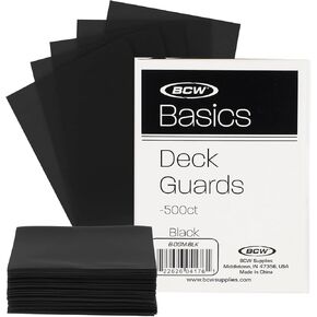 BCW Basics Card Sleeves | 500 Count Box | Acid-Free, Archival Safe | Durable, Cost-Effective Card Protector Sleeves for Standard 2.5" x 3.5" Trading and Game Cards (Blue)