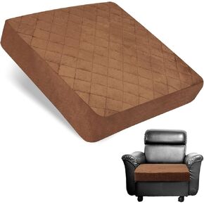 Seat Cushion for Recliners, Memory Foam Recliner Cushion, 20x20x4'' Thick Seat Cushion for Elderly, Chair Cushions for Dining Chairs & Couch Cushion Support, Detachable Cover Brown