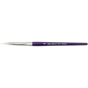 Silver Brush Limited 8815-MD Silver Silk 88 Triangle Paintbrush for Acrylic, Watercolor, Gouache, Inks, & Dyes, Size MD, Short Handle