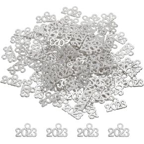 MECCANIXITY Year Number Charm, Graduation Year Charm, for Tassel, Jewelry Making, Necklace Bracelets, Keychain