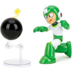 Jada Mega Man Hyper Bomb - 1:12 Scale Action Figure, Wave 2 – Over 15 Points of Articulation, Alternate Hands & Head, Bomb Accessory