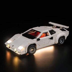 LED Lighting Compatible with Lego Lamborghini Countach 5000 Quattrovalvole 10337, Light Kit Compatible with Lego 10337, Giving Light to Model, NOT Included The Model Set(Classic Edition)