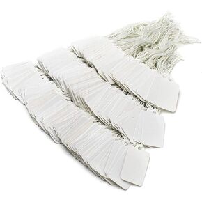 Bastex 500 pack Price Tags, Labels, Sale Tag. Tags with String attached. Hang tags Label for Stores, Jewelry, Merchandise, Clothing, Garage Sale, Yard Sale, Consignment Sale, 3.5cm x 2.2 cm